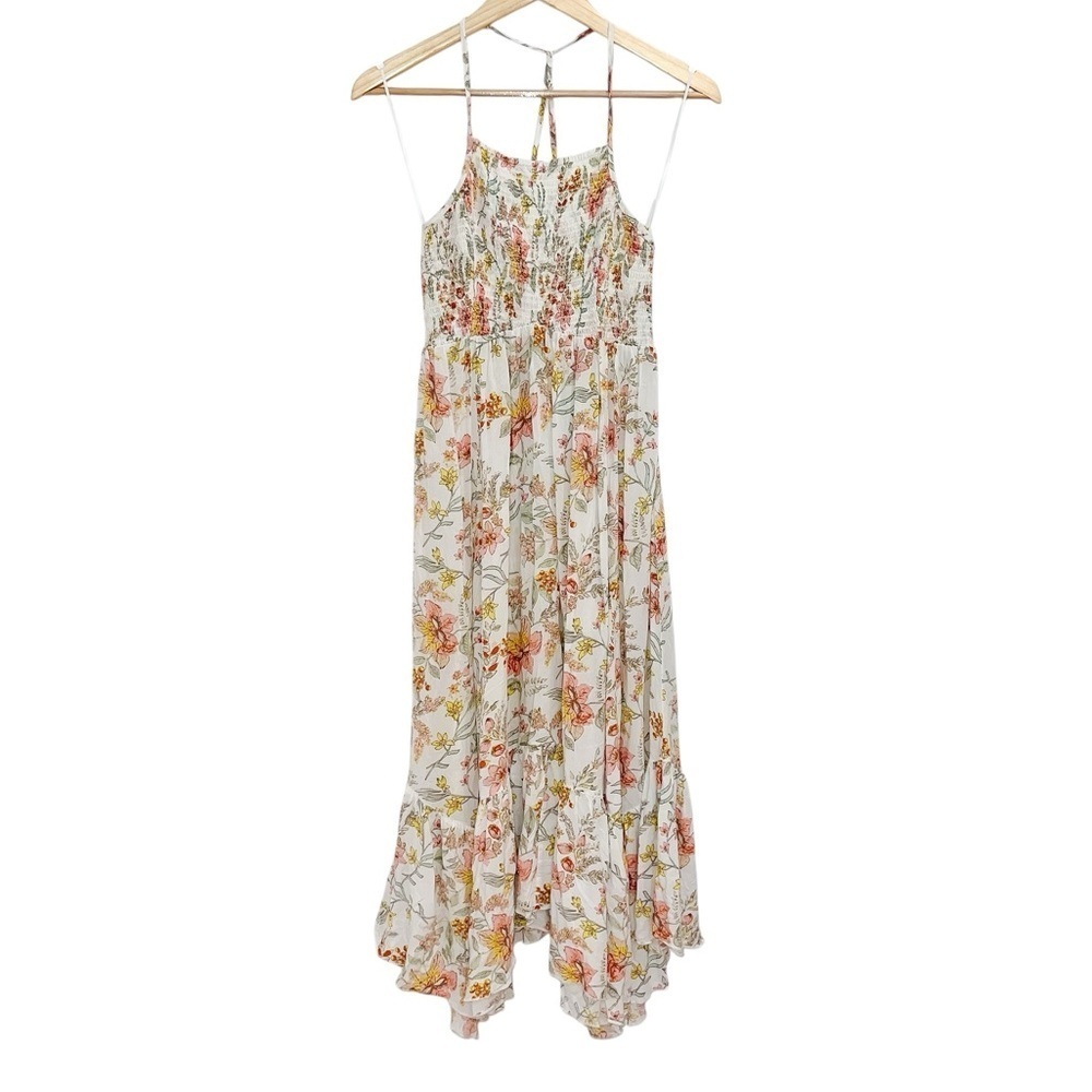 NEW Free People Heat Wave Floral Printed Maxi Dress Cream - Picture 4 of 5